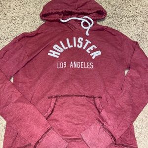 red hollister hoodie